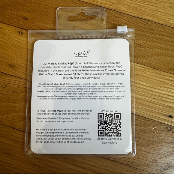 Iwi Nails Waiehu Miki’ao Nail File Set - Picture 3 of 3